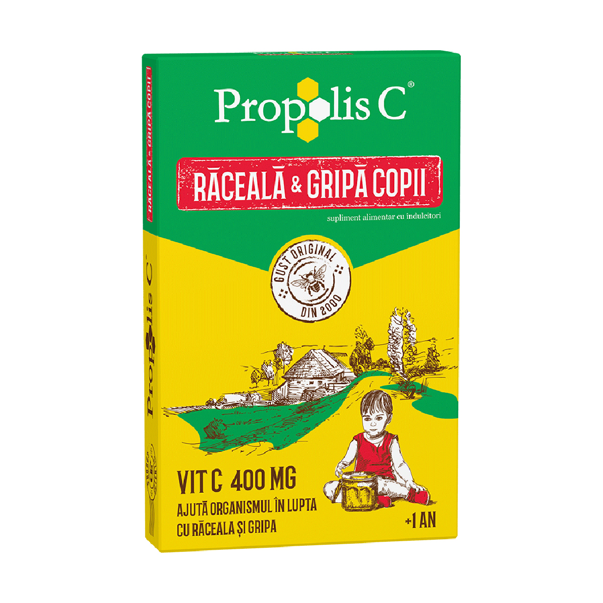 Propolis C Raceala si Gripa Copii, 8 plicuri Fiterman imagine 2022