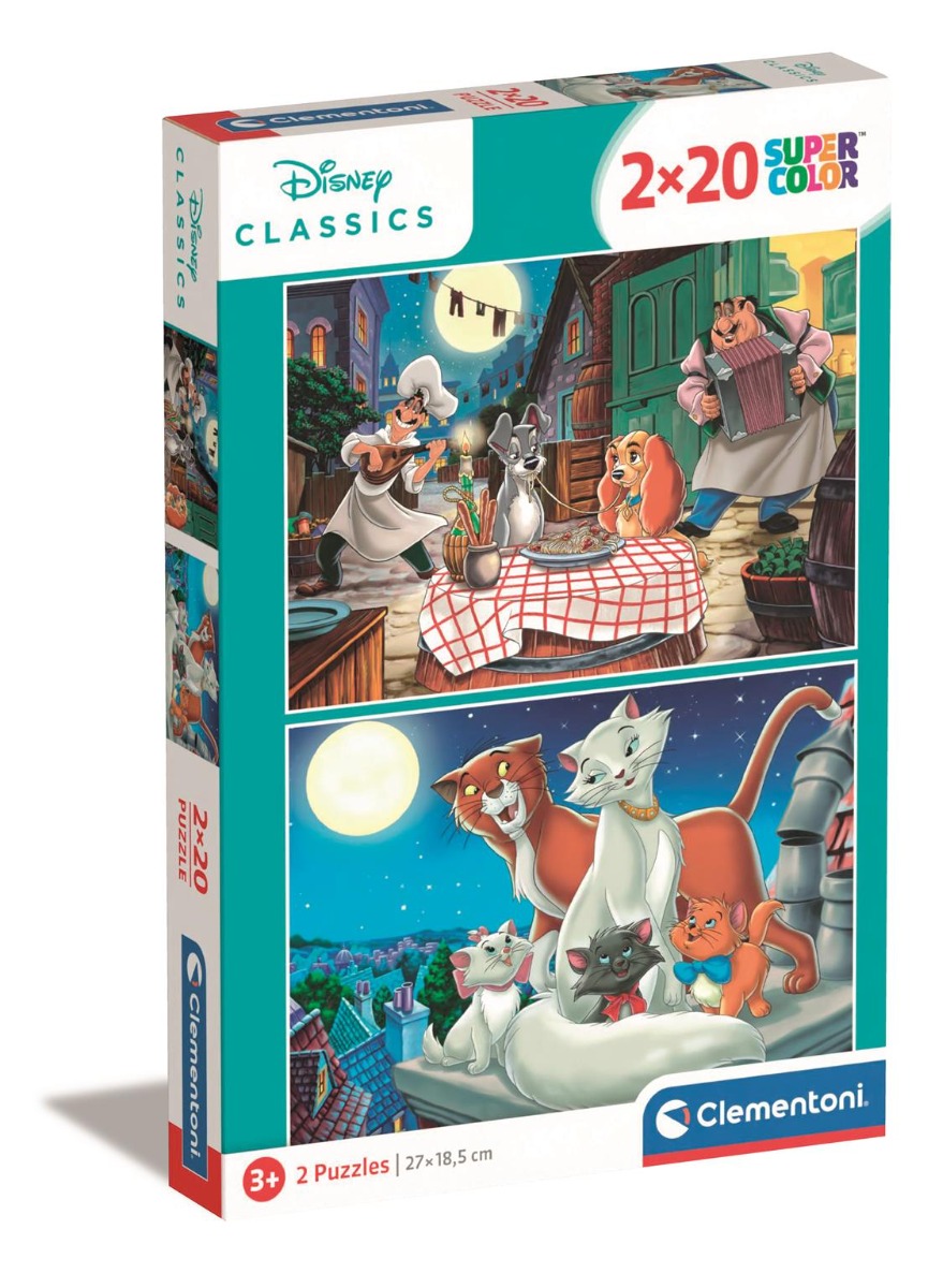 Poze Puzzle Clementoni Disney Animals Friends, 2 x 20 piese