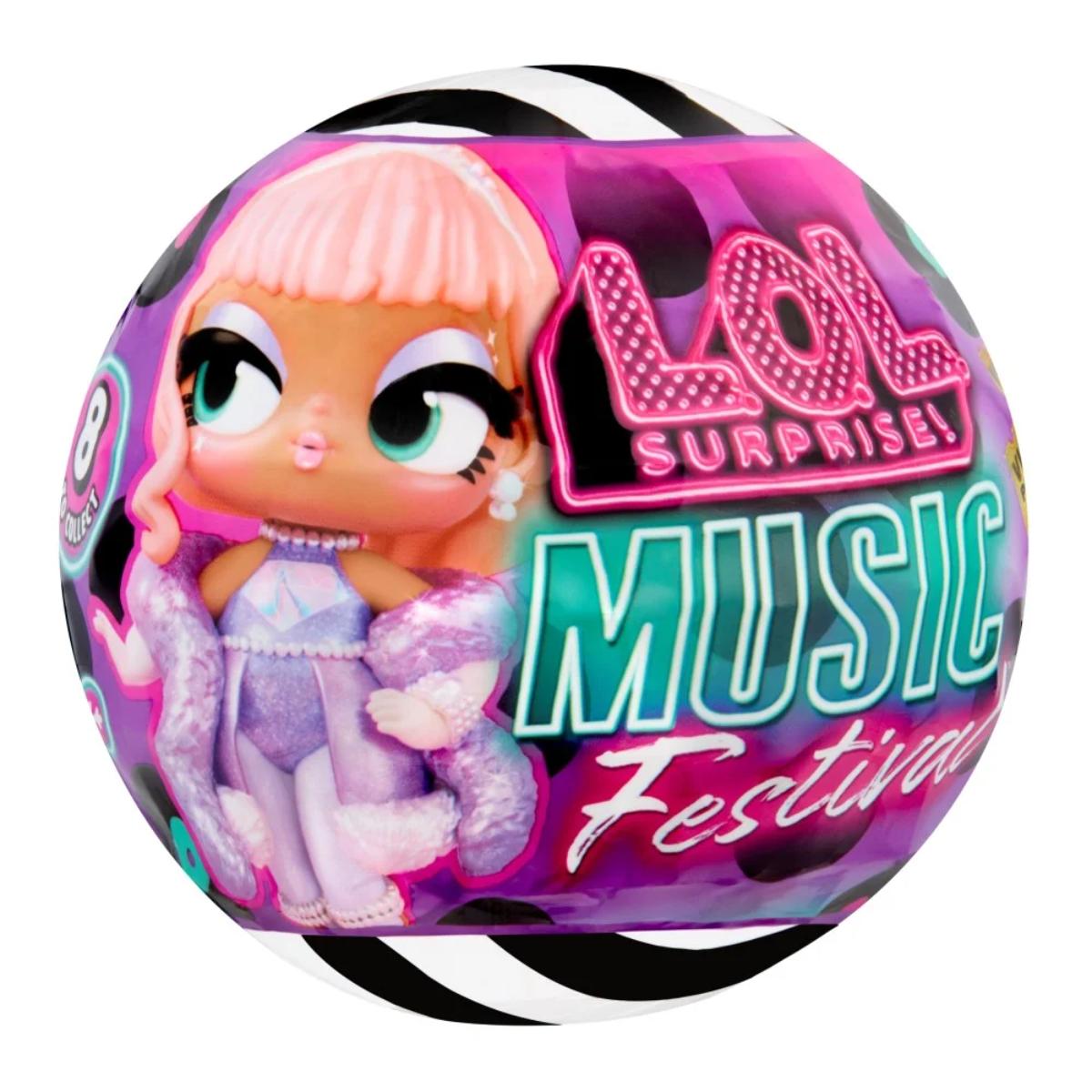 Papusa si accesorii surpriza, LOL Surprise, Music Festival Tots, Vinyl Albums, 249658EUC