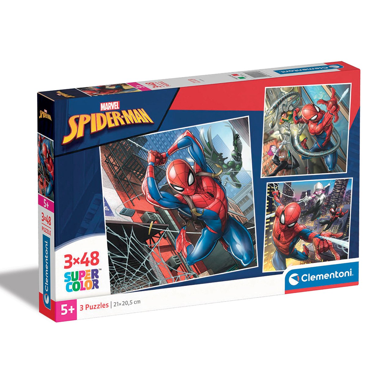 Puzzle Clementoni, Marvel Spiderman, 3 x 48 piese