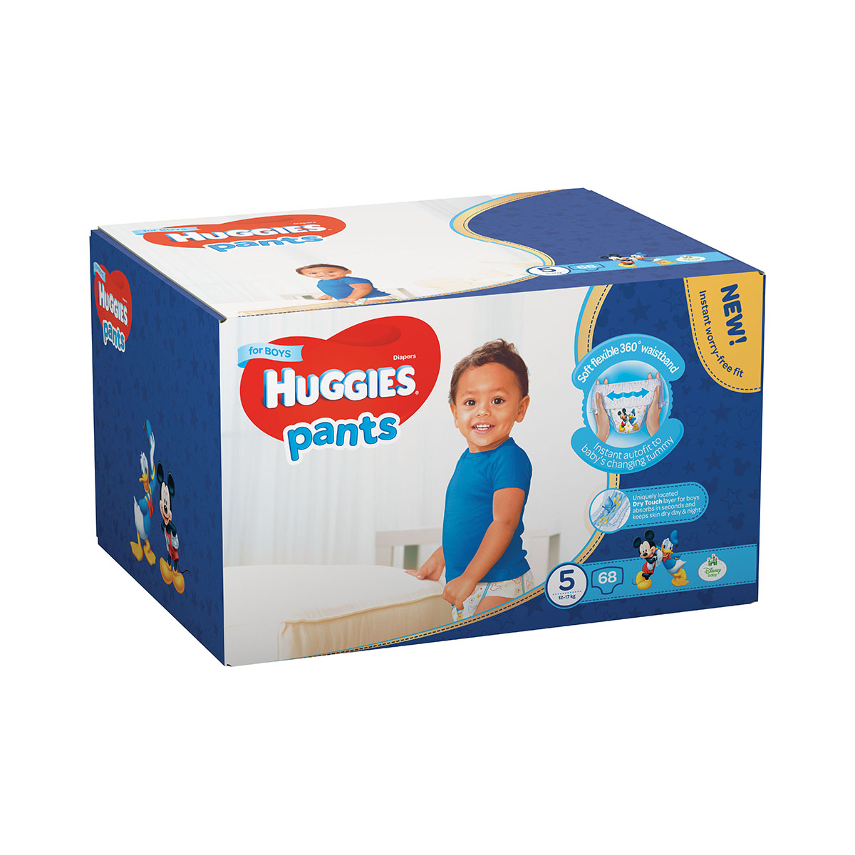 Scutece Huggies Pants Box Boys, Nr 5, 12 - 17 Kg, 68 buc