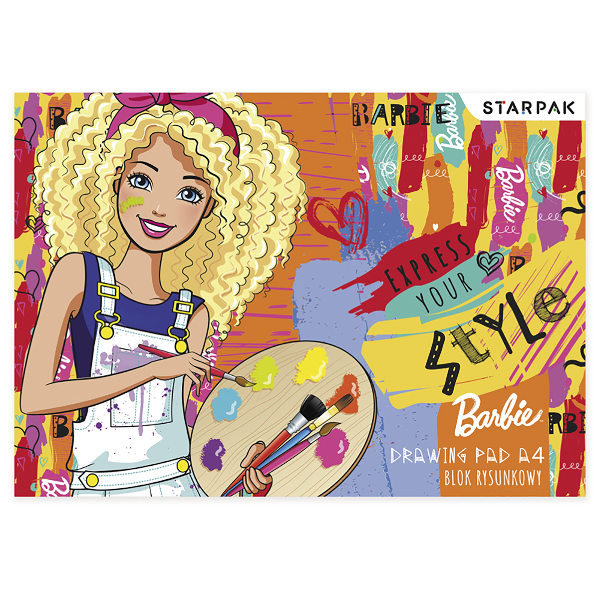 Bloc de desen cu 20 coli a4 starpak, barbie
