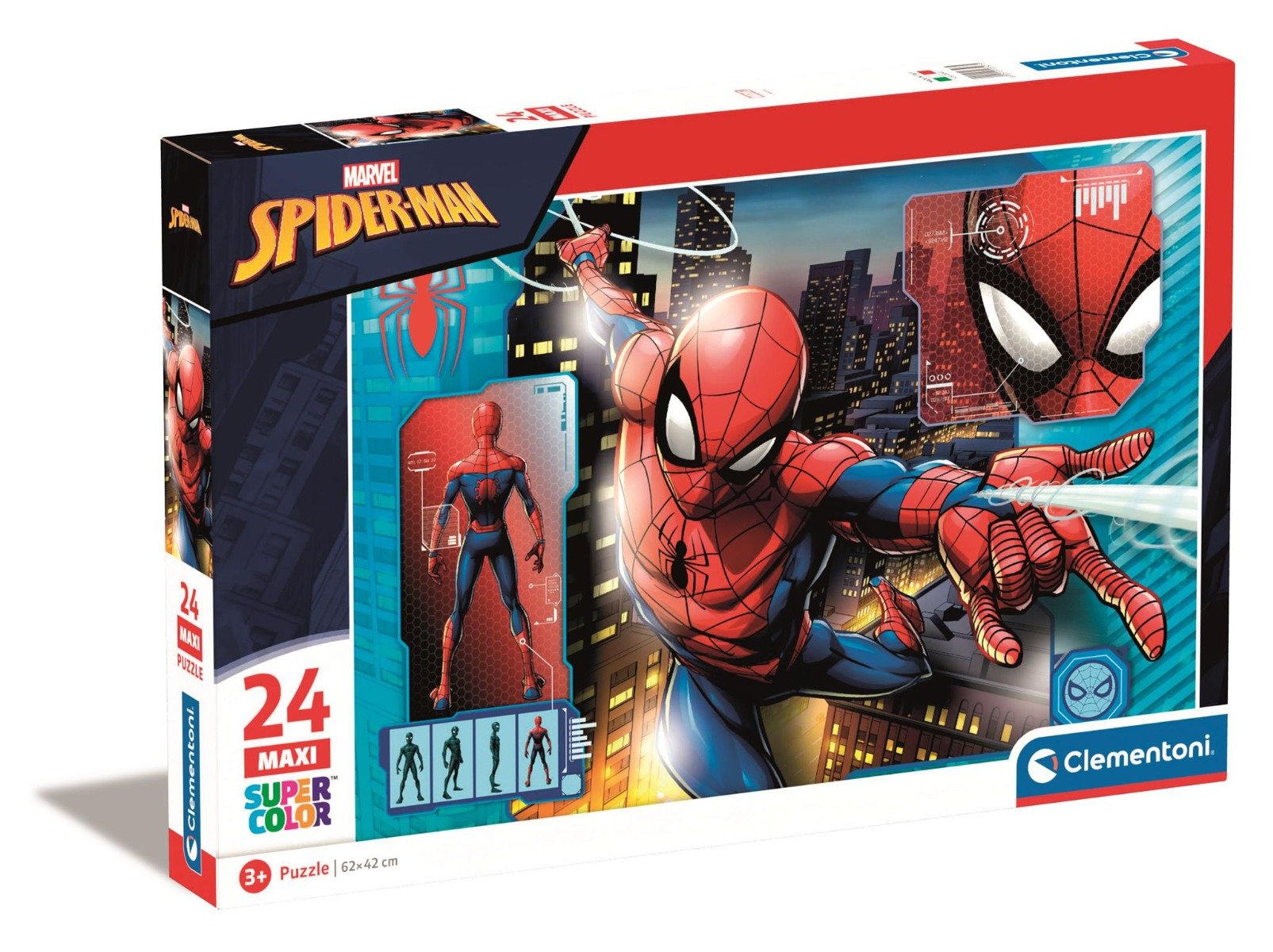 Puzzle Clementoni Maxi, Spiderman, 24 piese Clementoni imagine 2022 protejamcopilaria.ro