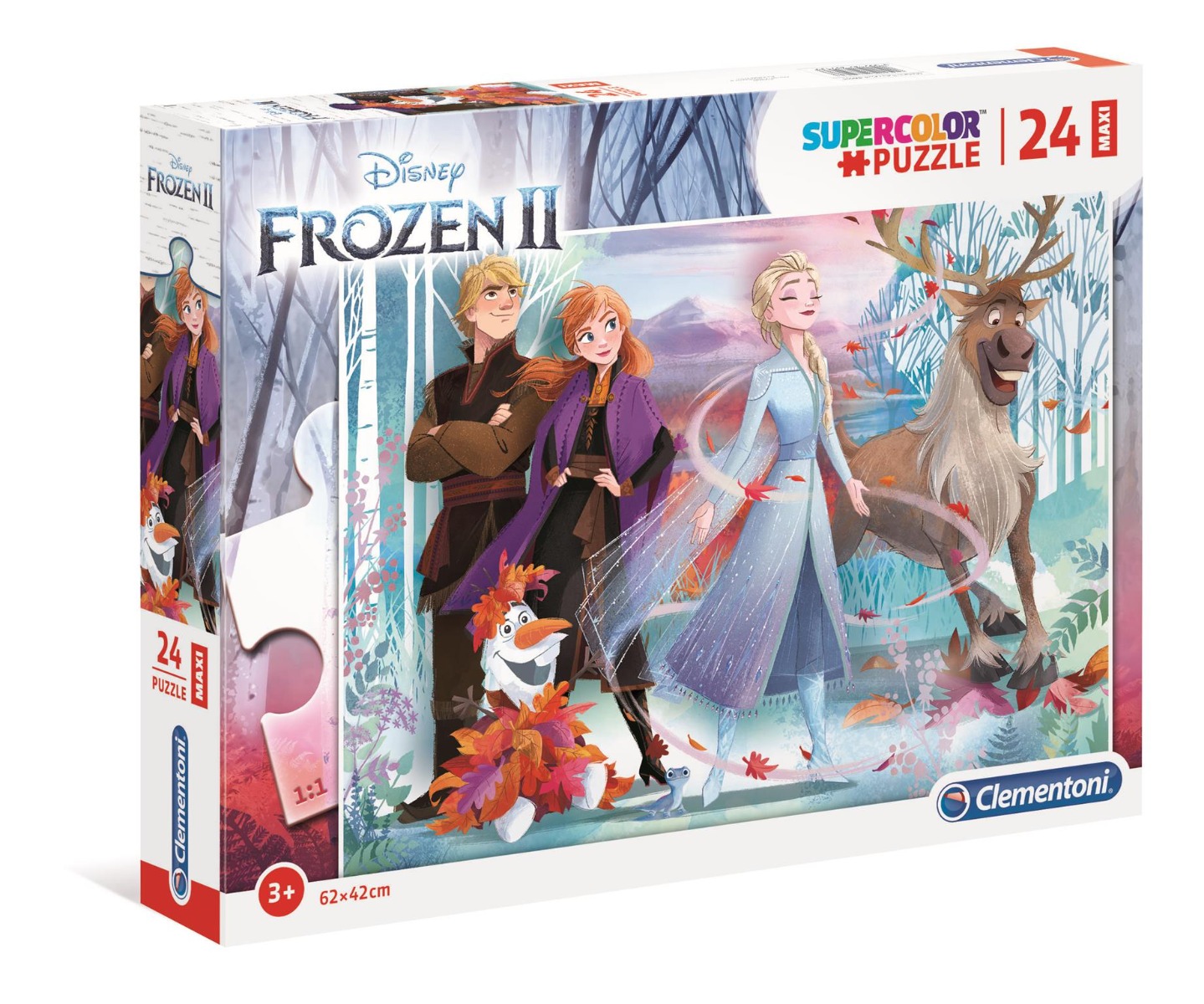 Puzzle Clementoni Maxi, Disney Frozen, 24 piese Clementoni imagine 2022 protejamcopilaria.ro