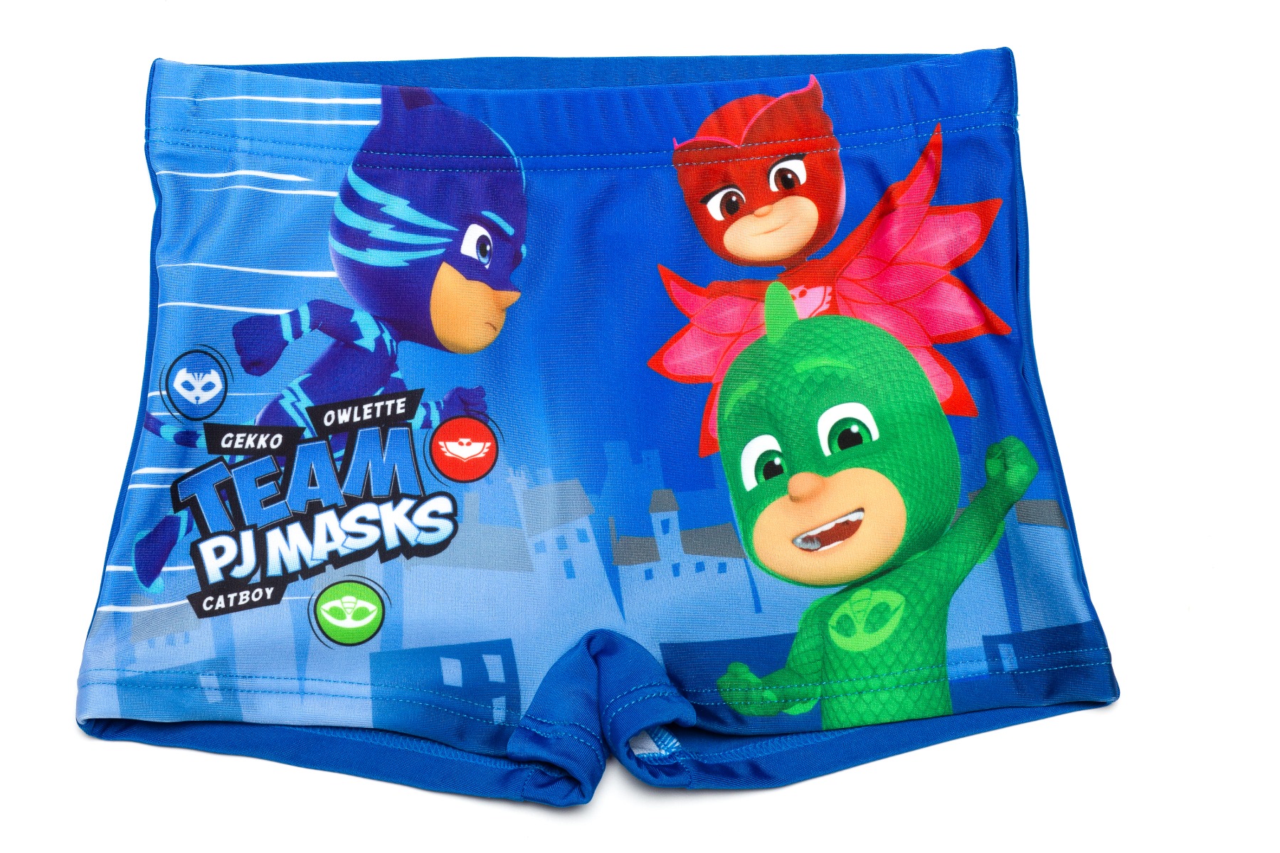 Slip de baie cu imprimeu pj masks, albastru