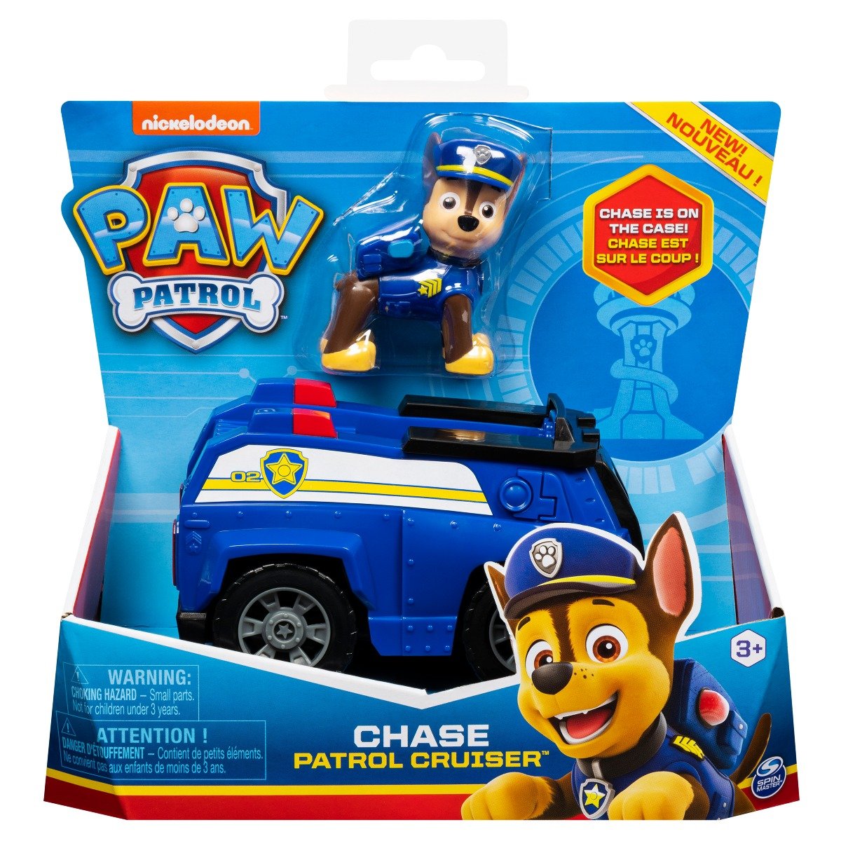 Masinuta cu figurina Paw Patrol, Chase Patrol Cruiser 20114321 20114321 imagine 2022 protejamcopilaria.ro