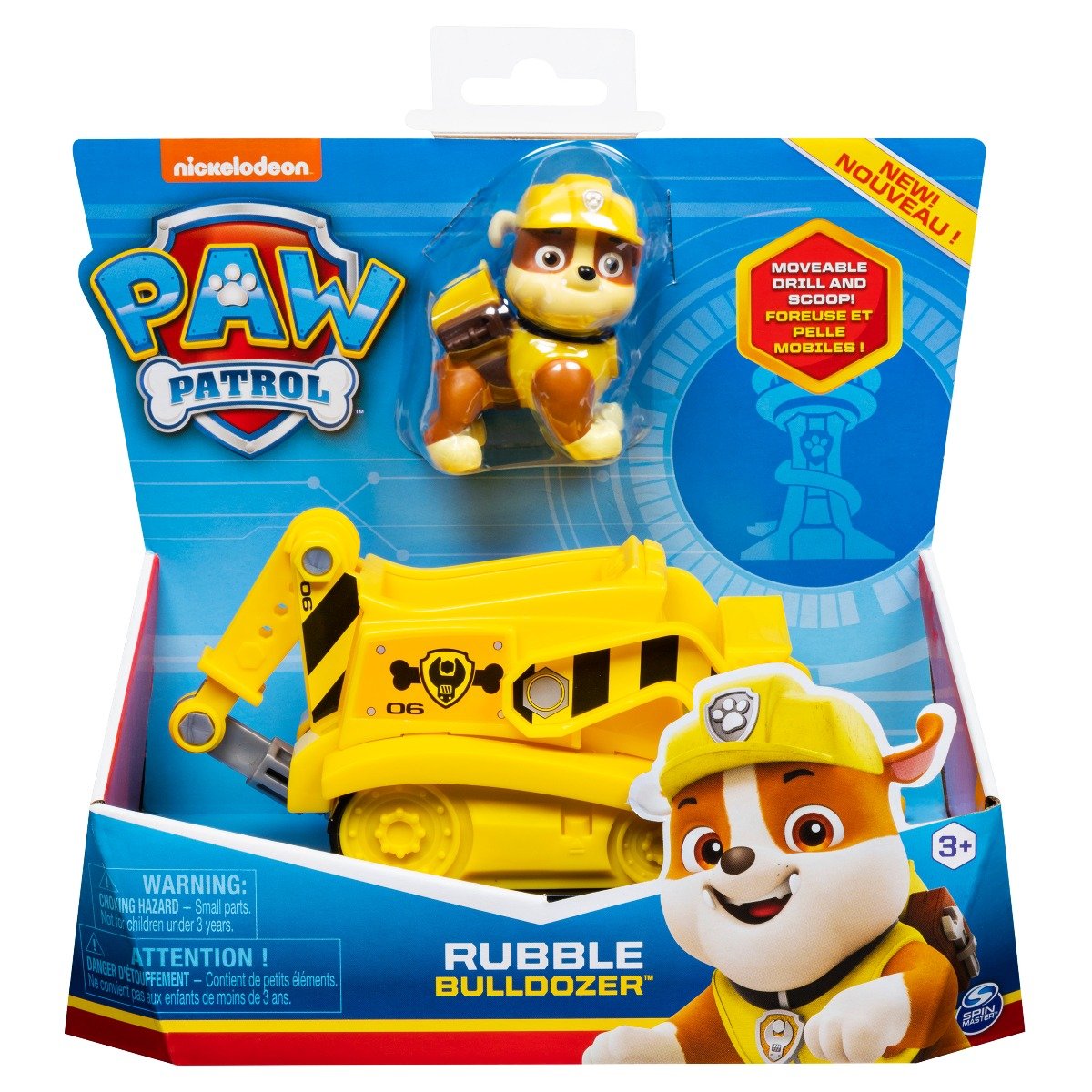 Masinuta cu figurina Paw Patrol, Rubble Bulldozer 20114323