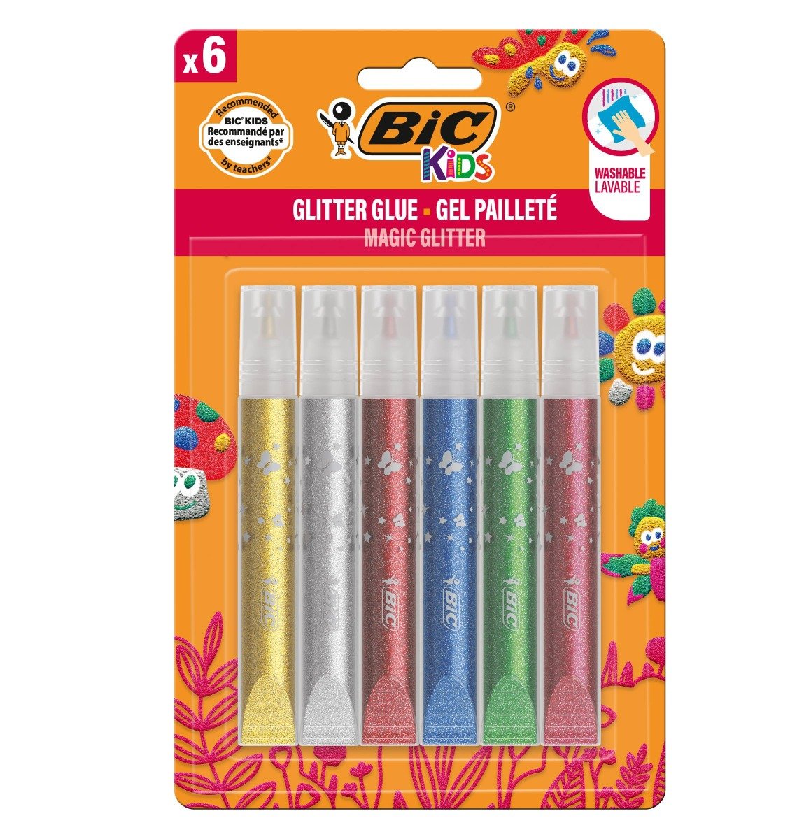 Set lipici cu sclipici Kids Bic, P6