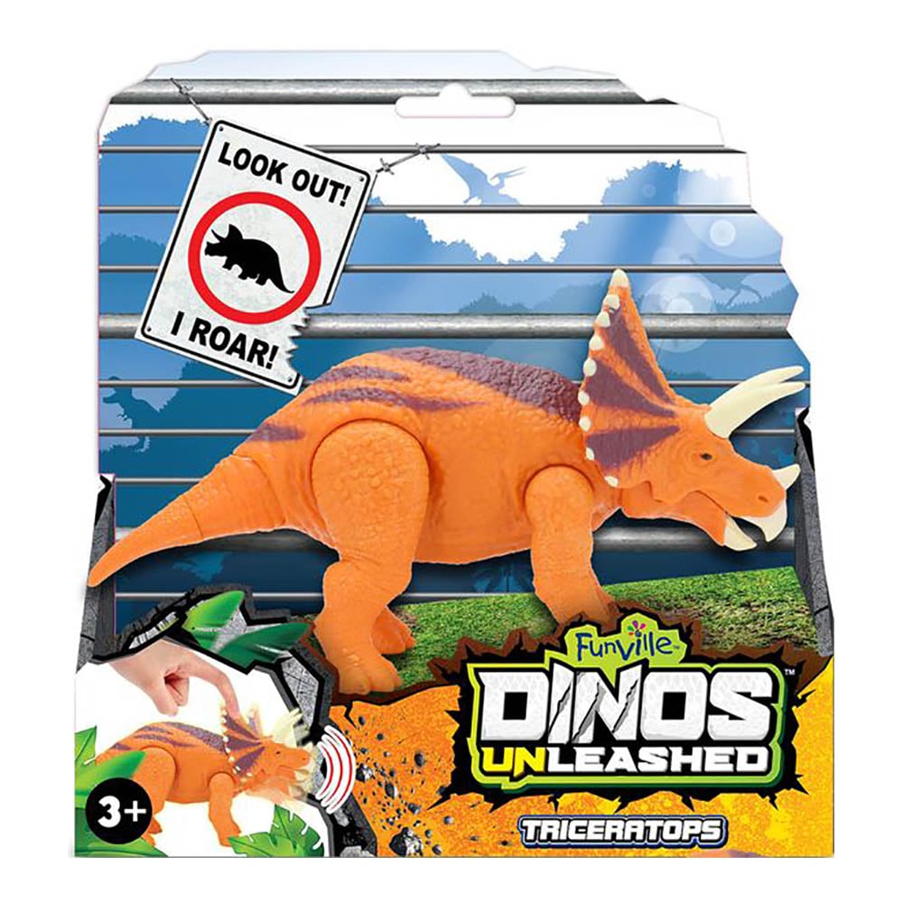 Jucarie interactiva Dinos Unleashed, Dinozaur, Triceratops Jucarii interactive 2023-09-25