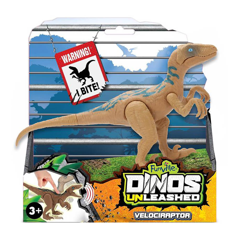 Jucarie interactiva Dinos Unleashed, Dinozaur, Velociraptor Jucarii interactive 2023-09-21
