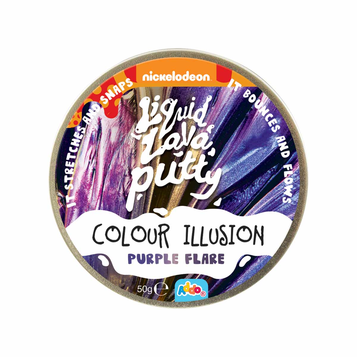 Plastilina inteligenta Addo Lava Putty, Colour illusion, Violet