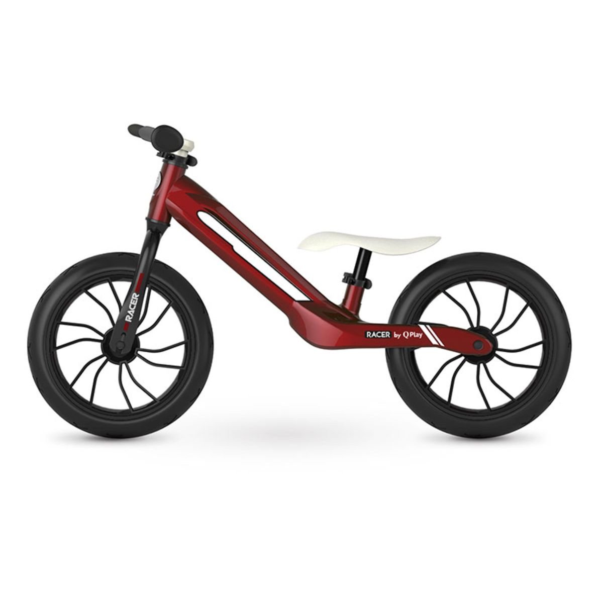 Bicicleta fara pedale DHS Baby Qplay Racer, Rosu, 12 inch Baby imagine 2022 protejamcopilaria.ro