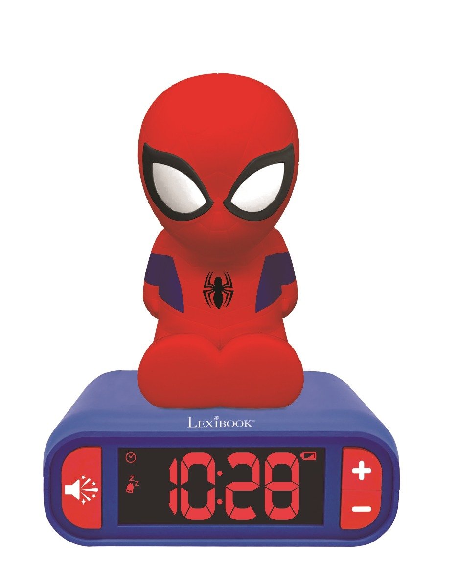 Ceas desteptator digital cu lumina de noapte, Lexibook, Spiderman Ceas imagine noua responsabilitatesociala.ro