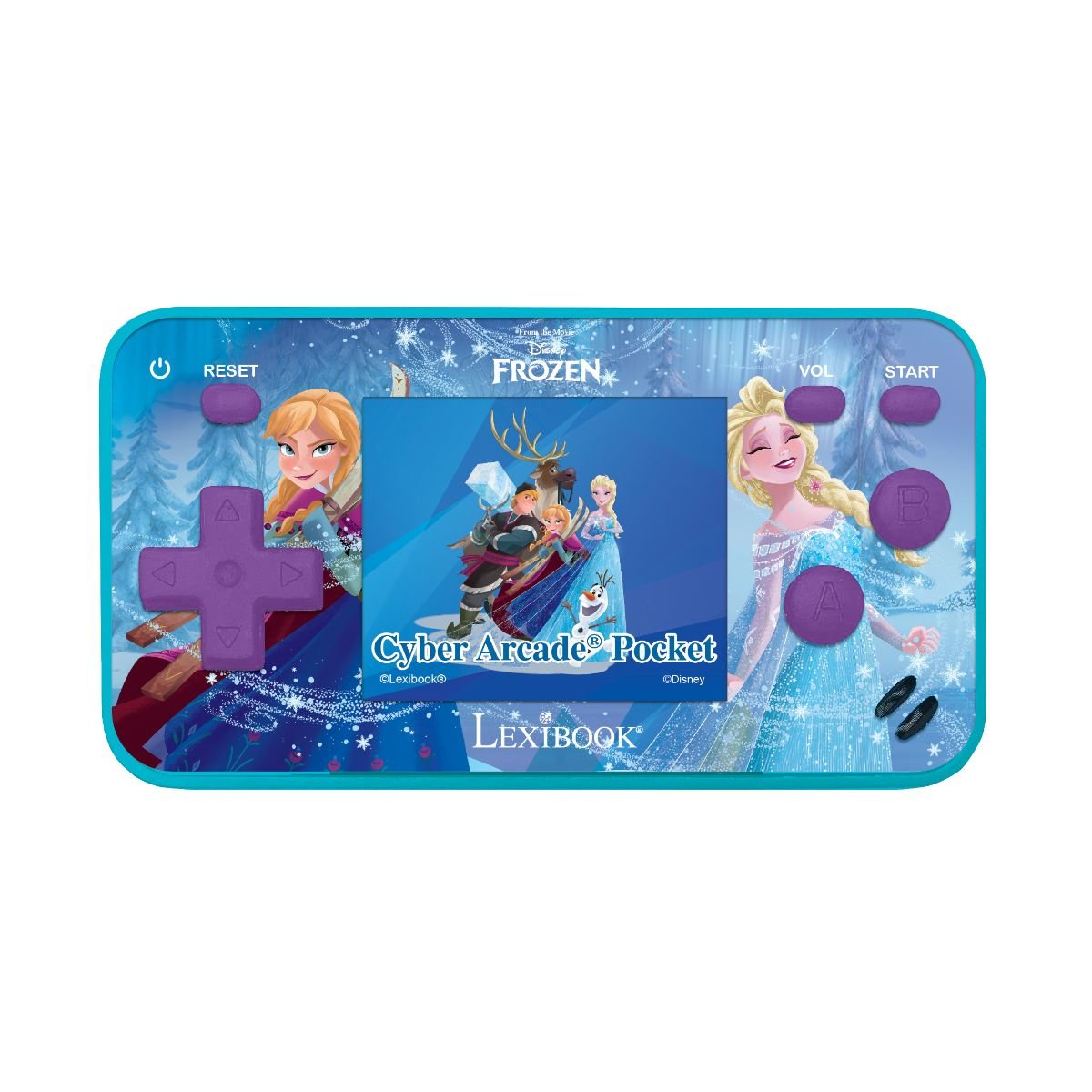 Consola portabila Cyber Arcade, Lexibook, 150 Jocuri Disney Frozen