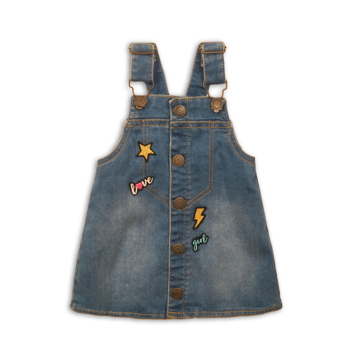 Sarafan denim pentru fetite minoti run