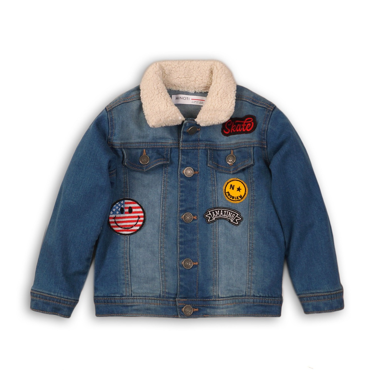 Jacheta denim minoti skate, albastru