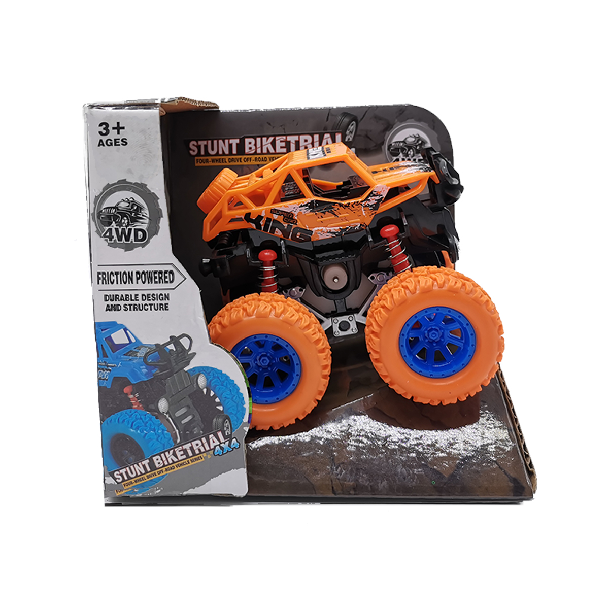Masina de teren, Dihua, 4X4 cu pullback, portocaliu