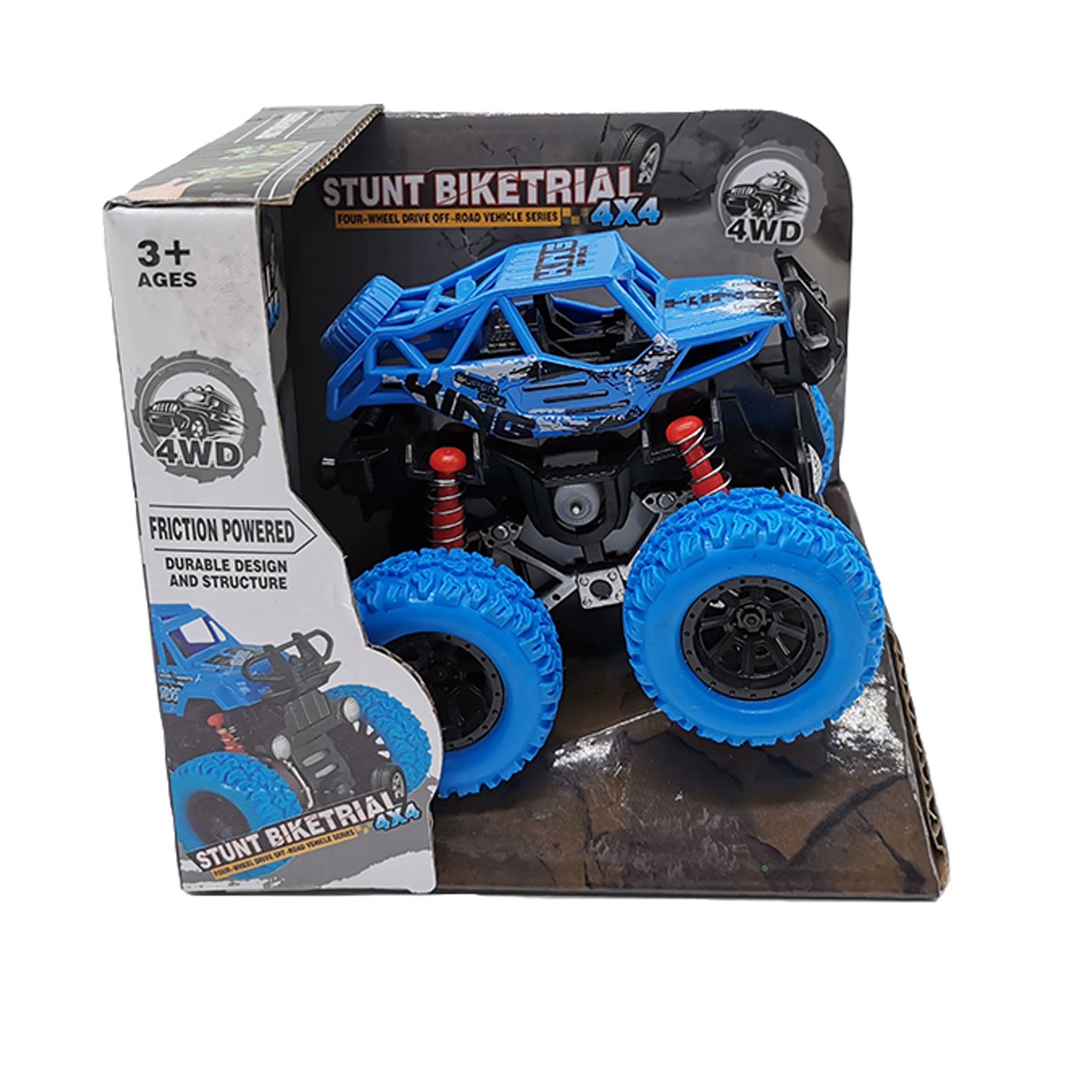 Masina de teren, Dihua, 4X4 cu pullback, albastru