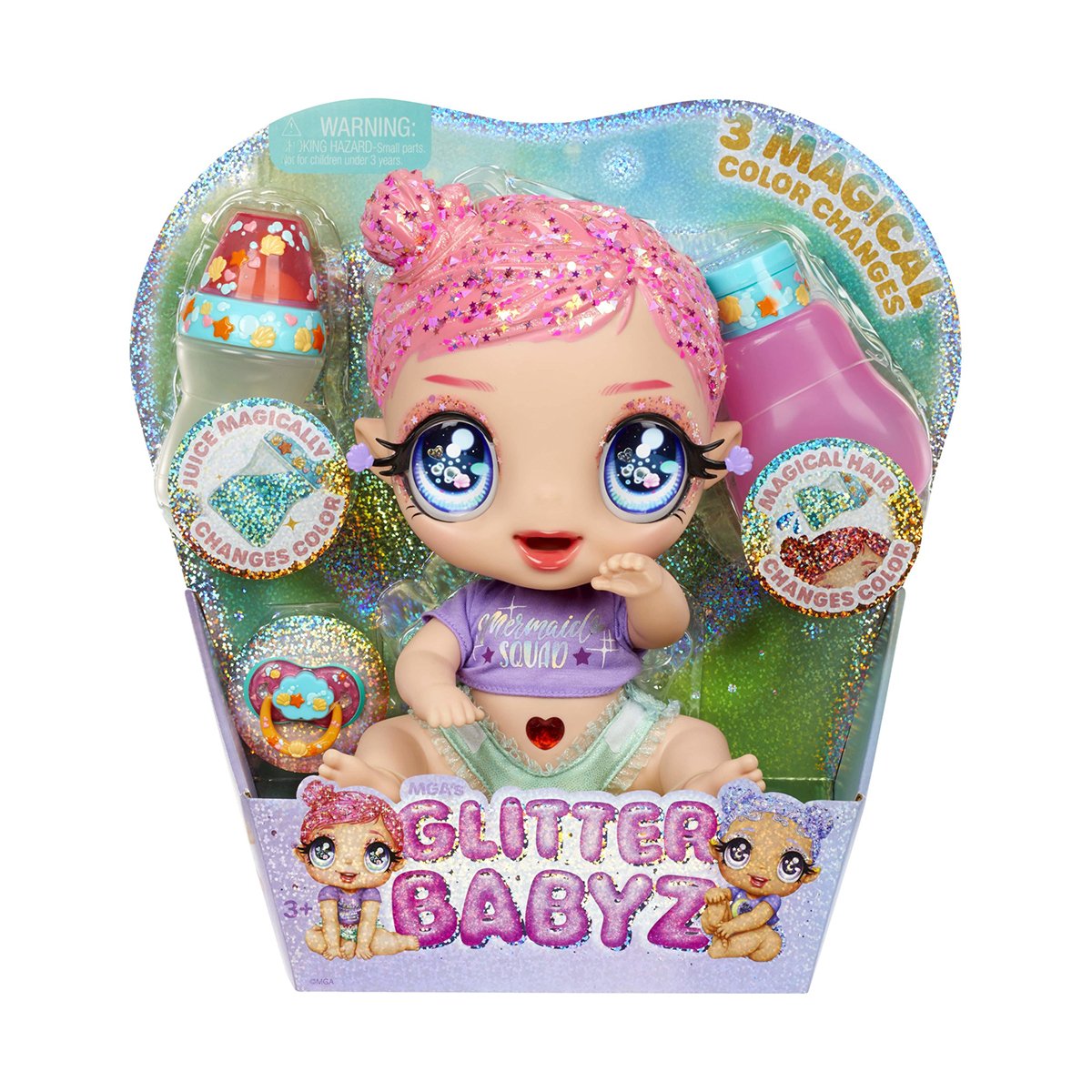 Papusa bebelus Glitter Babyz Marina Funley, 580164EUC 580164EUC