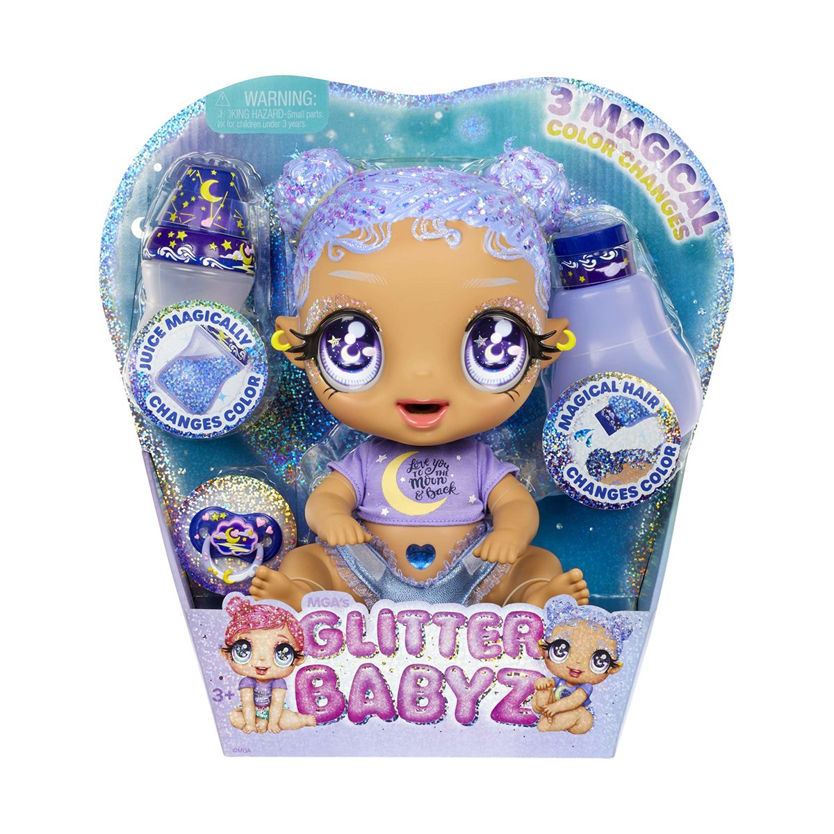 Papusa bebelus Glitter Baby Selena Stargazer, 580171EUC 580171EUC