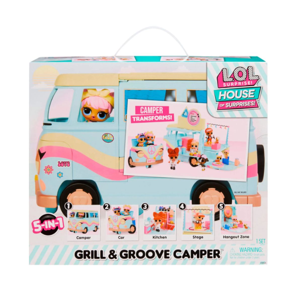 LOL Surprise Grill and Groove Camper, set de joaca and
