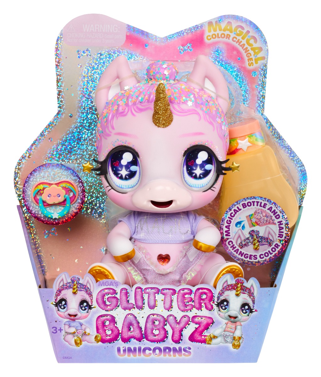 Papusa bebelus Glitter Babyz Unicorn, Rainbow Jewels Daydreamer, 581550EUC