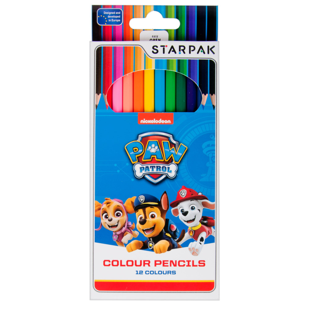 Set creioane colorate Starpak Paw Patrol, 12 culori noriel.ro