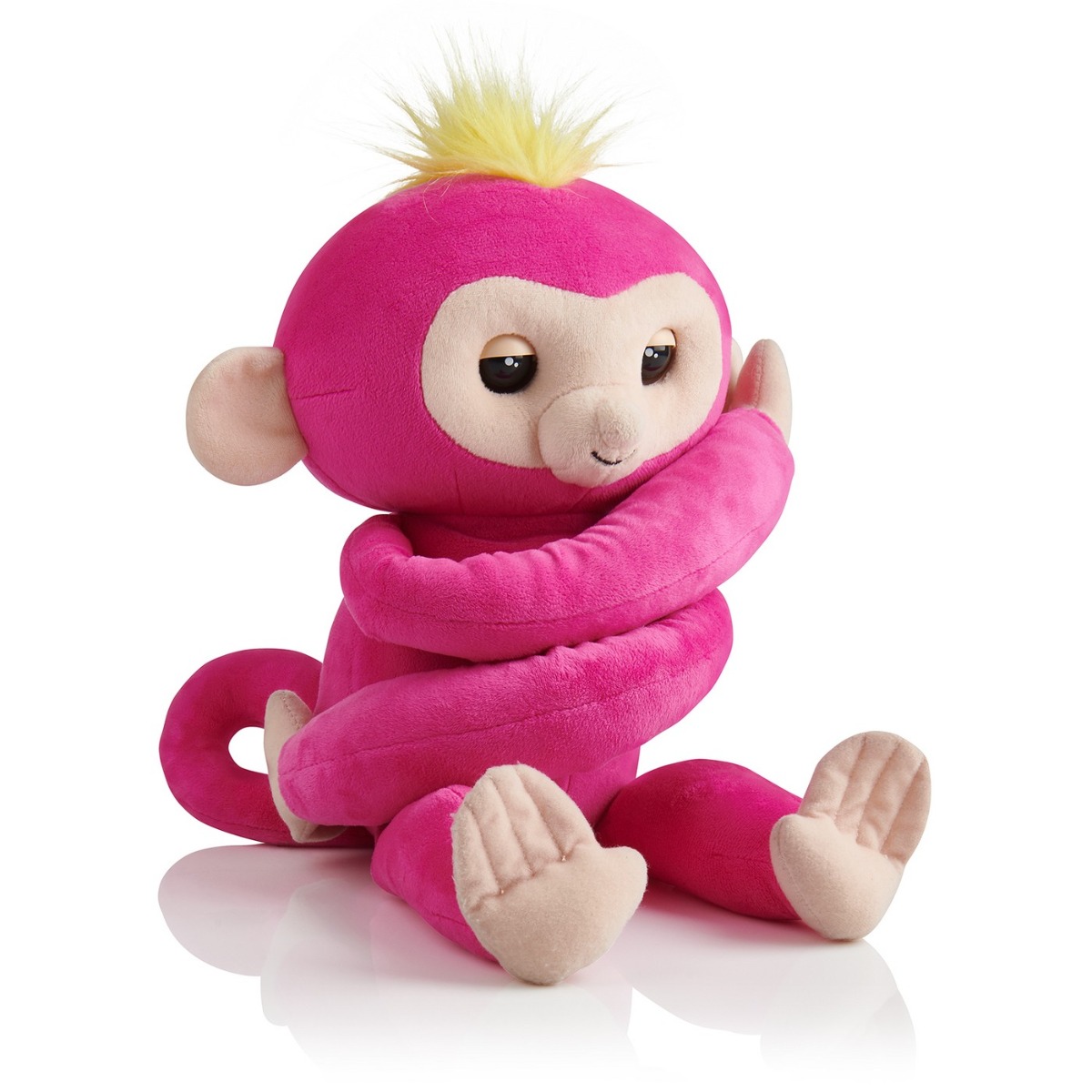 Jucarie de plus interactiva Fingerlings Hugs - Bella Monkey Pink