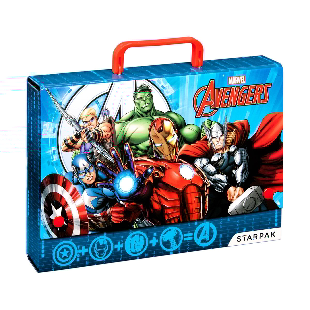 Mapa cu maner starpak avengers, 32 cm