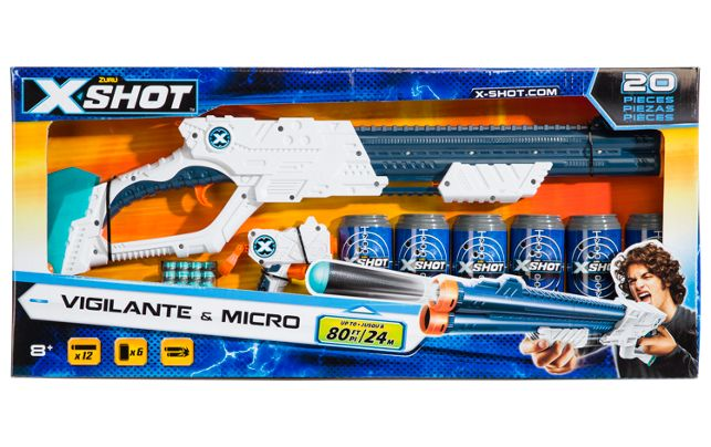 Set pusca X-Shot Vigilante si pistol Micro
