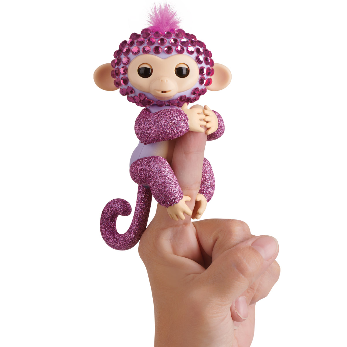 Jucarie interactiva Fingerlings - Maimuta Fingerblings, Glitz, Roz