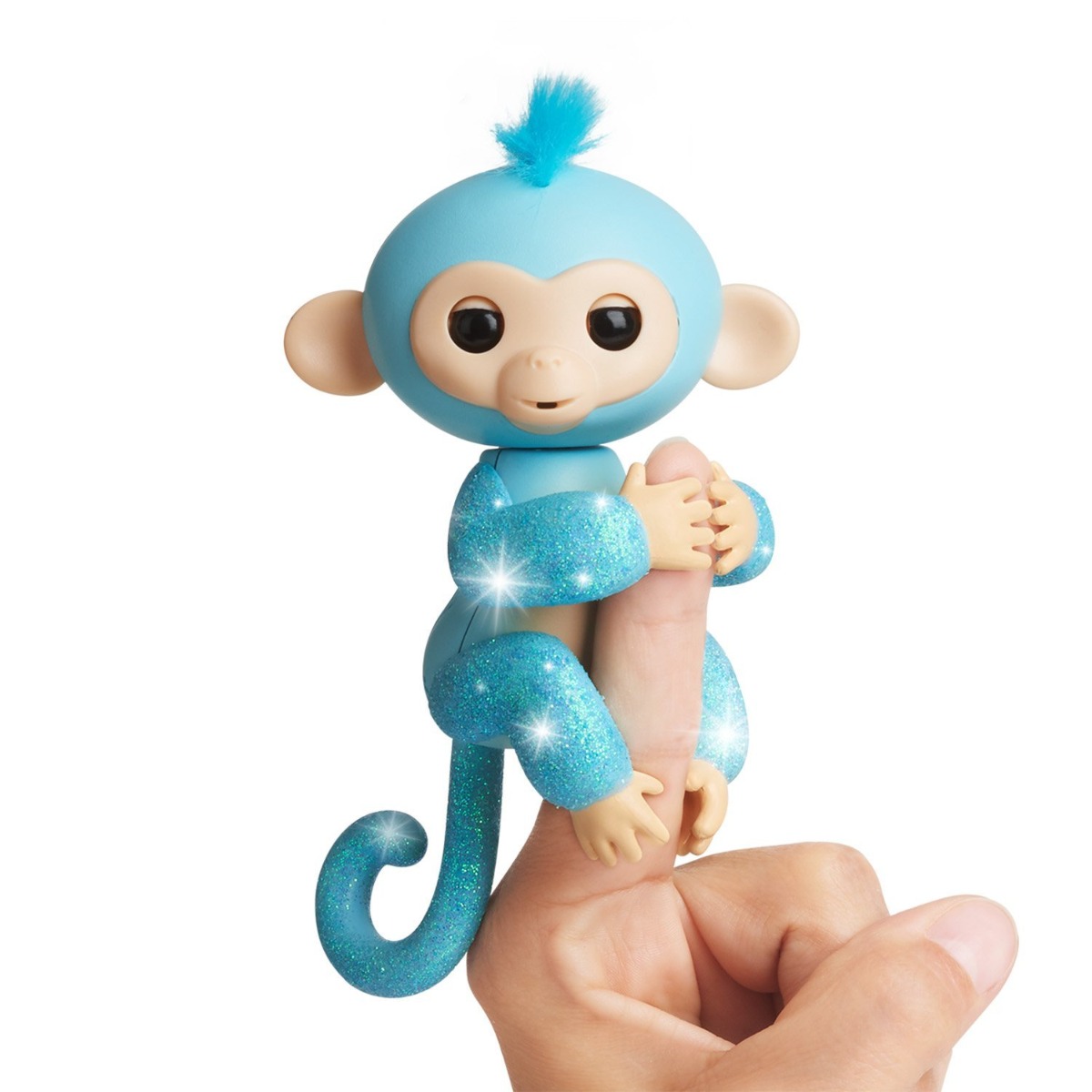 Fingerlings Glitter Amelia - maimutica turcoaz