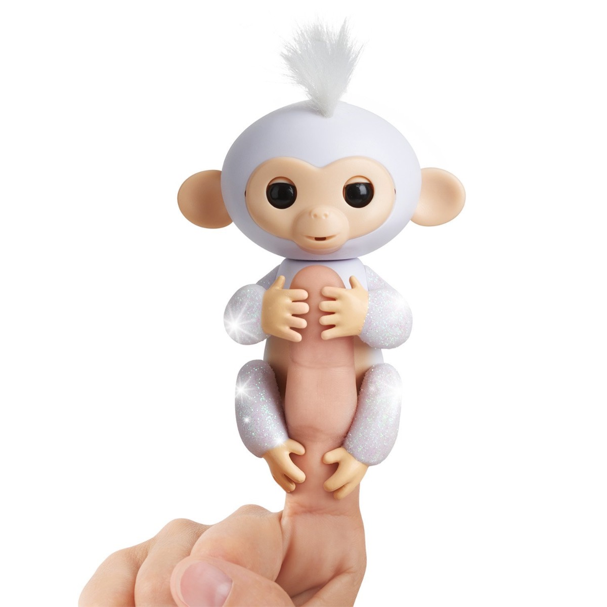 Fingerlings Glitter Sugar - maimutica alba