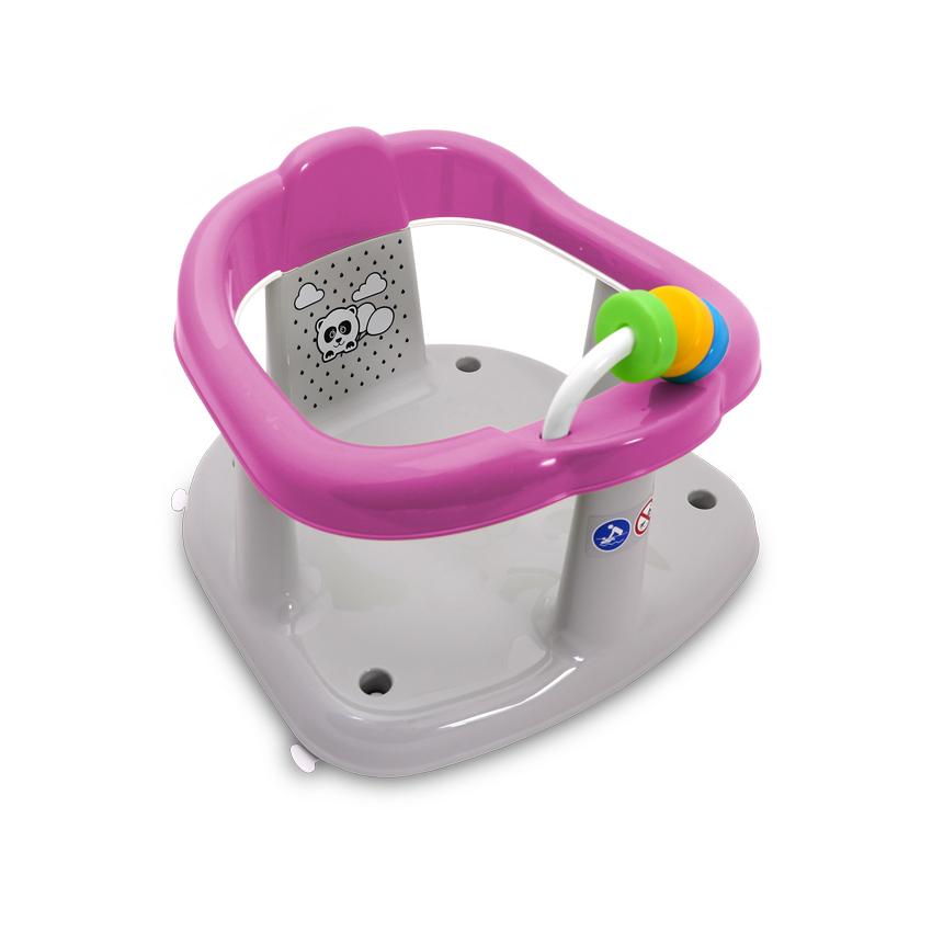 Poze Scaun de baie antiderapant, pentru bebe, Lorelli, Panda, Pink