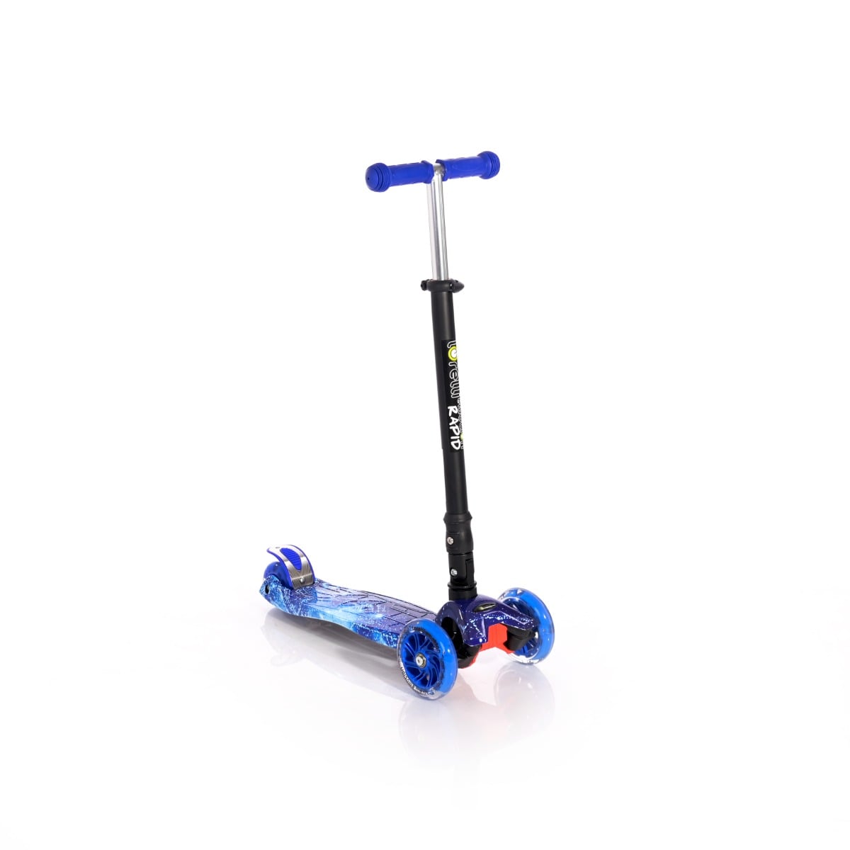 Trotineta cu 4 roti si leduri Lorelli Rapid, Blue Cosmos