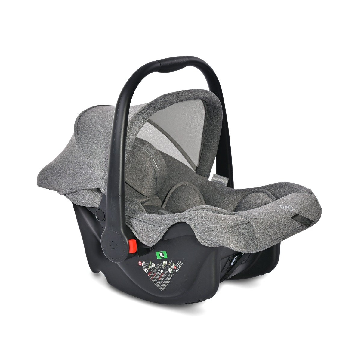 Scoica auto, Lorelli Joy, 0-12 luni, 40-85 cm, Grey Jasper