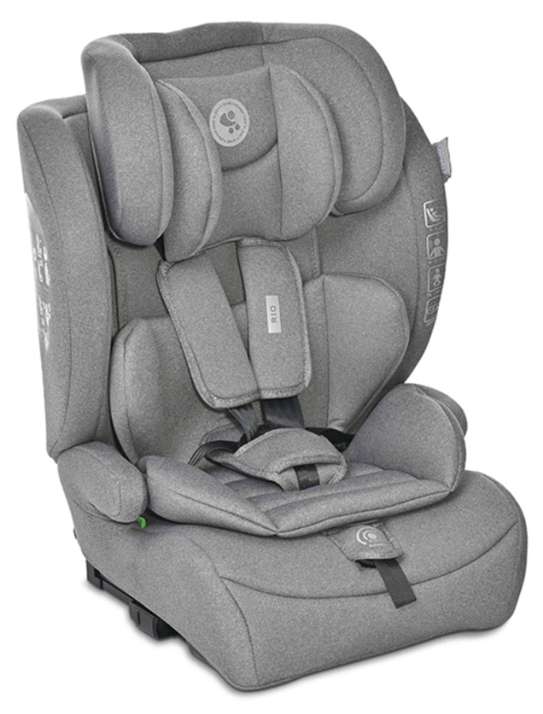 Scaun auto, Lorelli Rio, Isofix, 76-150 cm, 15 luni-12 ani, Grey