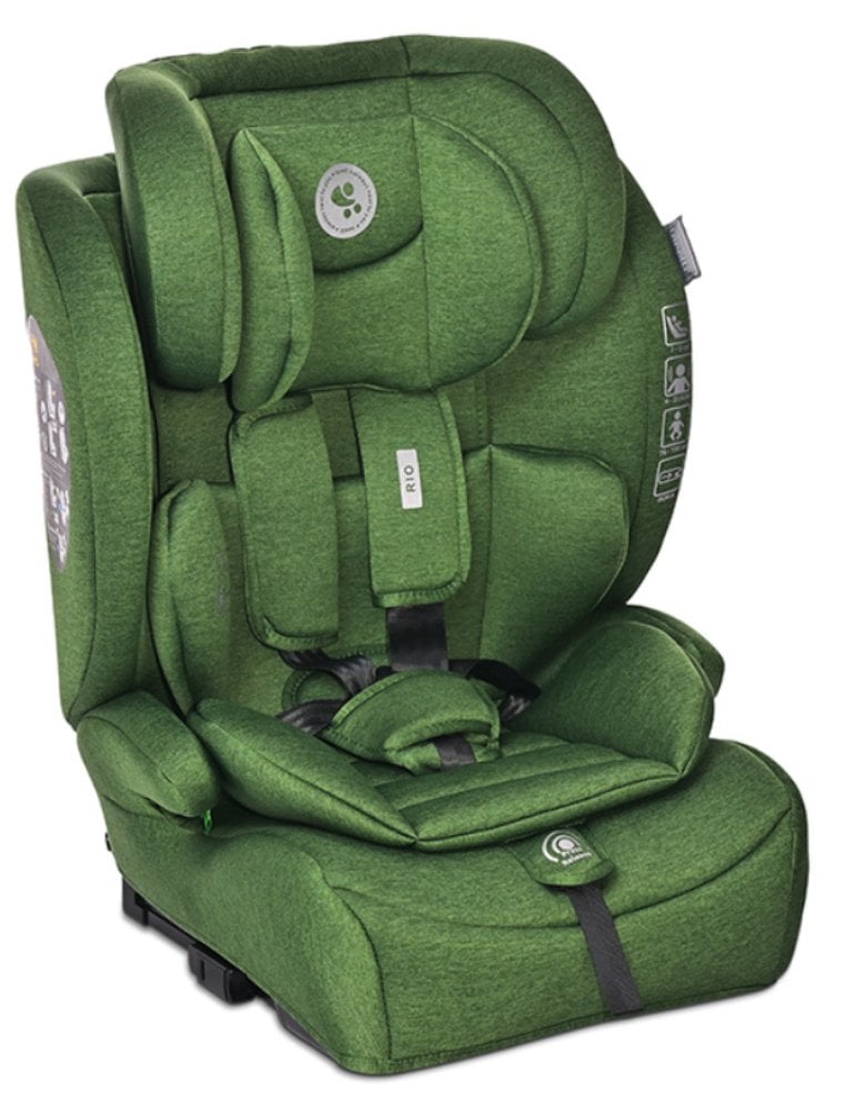 Scaun auto, Lorelli Rio, Isofix, 76-150 cm, 15 luni-12 ani, Green