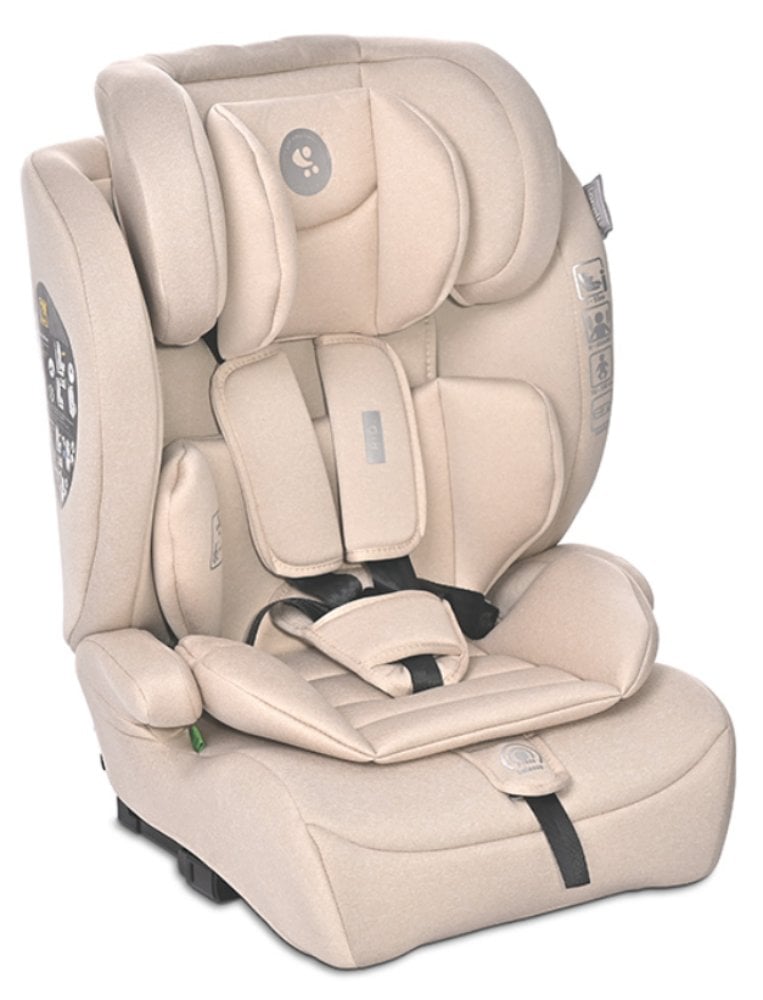 Scaun auto, Lorelli Rio, Isofix, 76-150 cm, 15 luni-12 ani, Beige