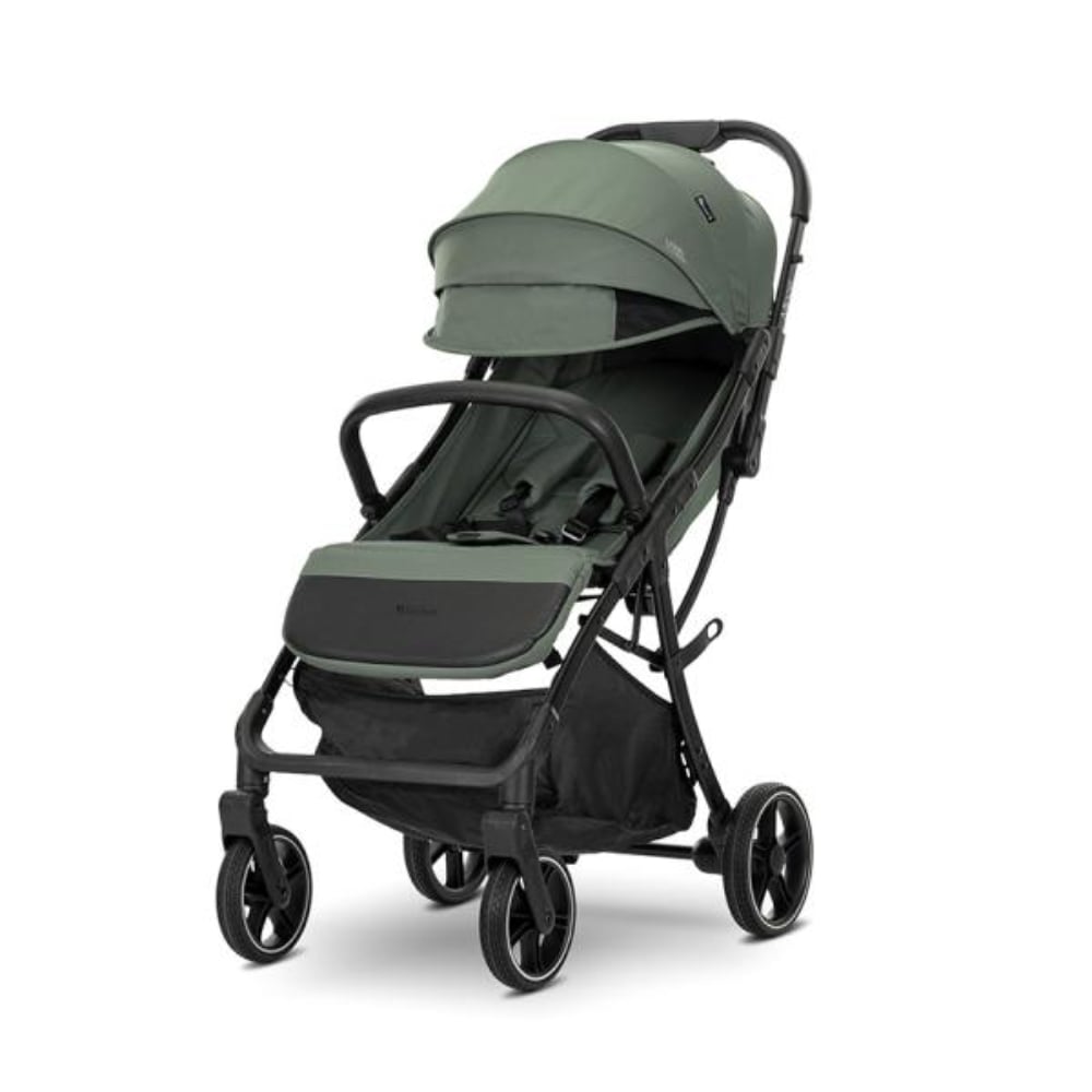 Carucior sport, Lorelli Minori, sistem de pliere cu o singura mana, spatar reglabil cu mecanism, husa textila UV 50+, Green