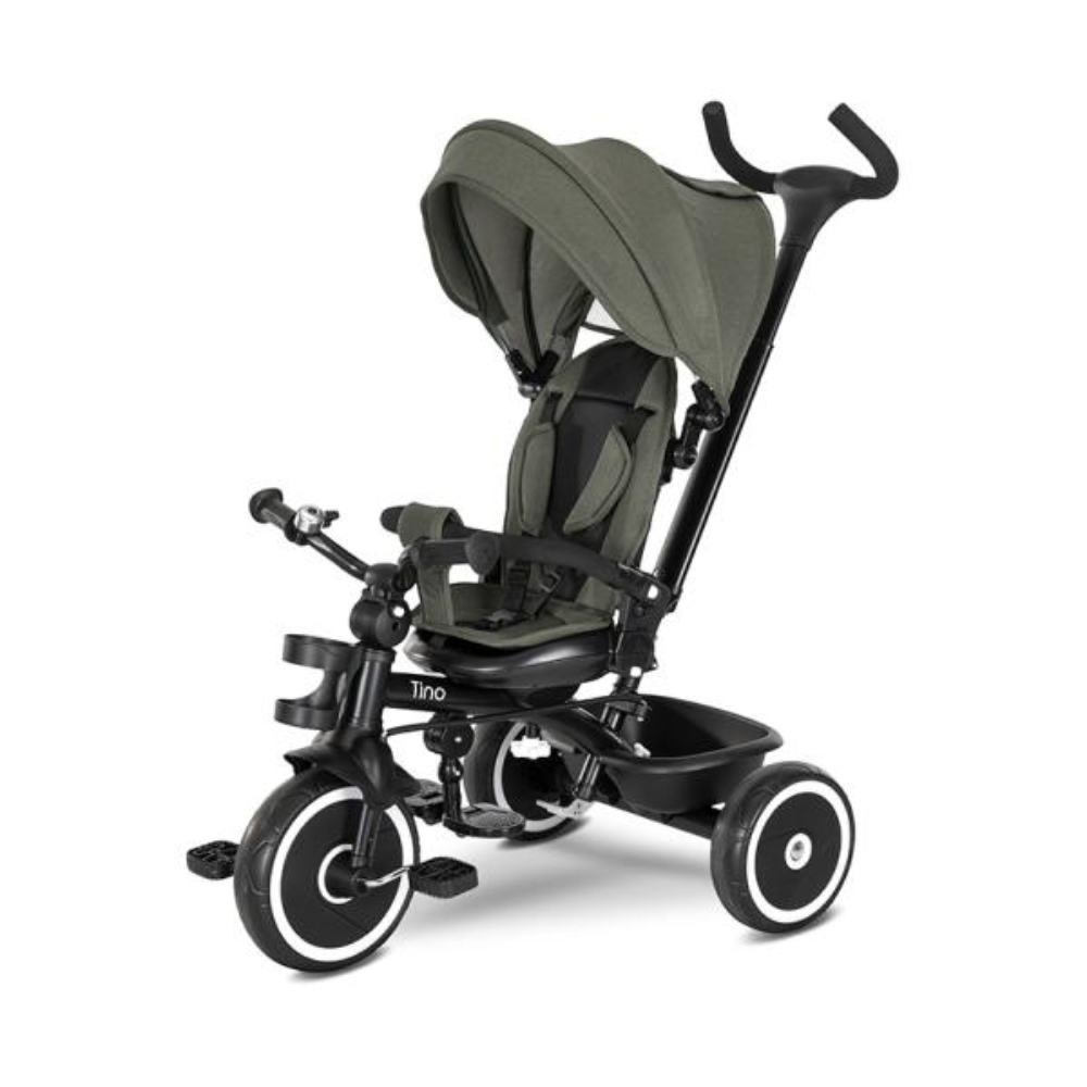 Tricicleta Lorelli Tino sezut rotativ 360 grade scaun rabatabil control parental Green