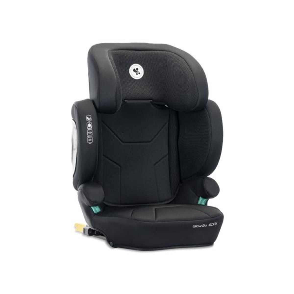 Scaun auto, Lorelli Growgo, Isofix, pliabil, protectii laterale extensibile, spatar reglabil, tetiera reglabila, 100-150 cm, Black
