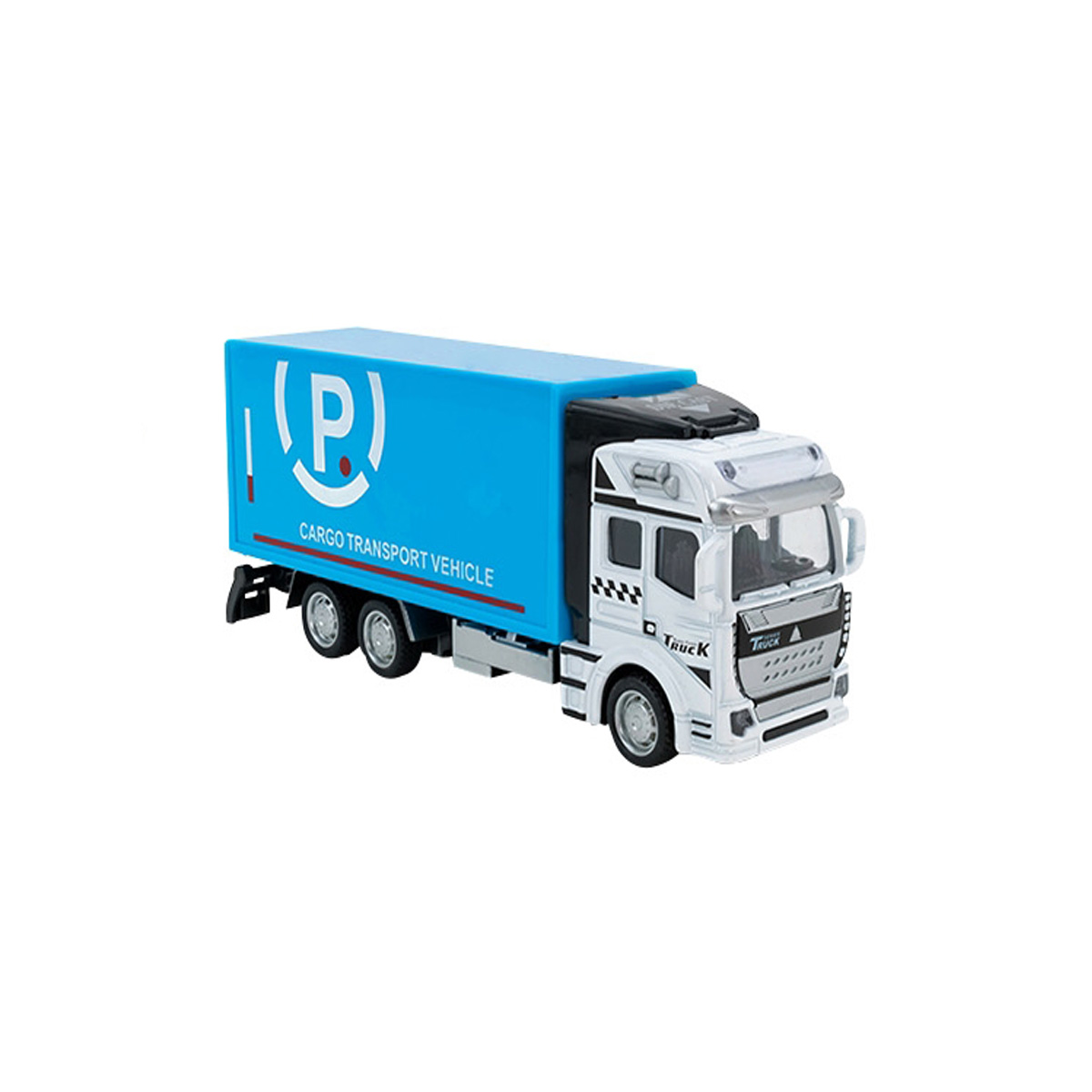 Camion Globo Die Cast Pull Back & Go, Albastru