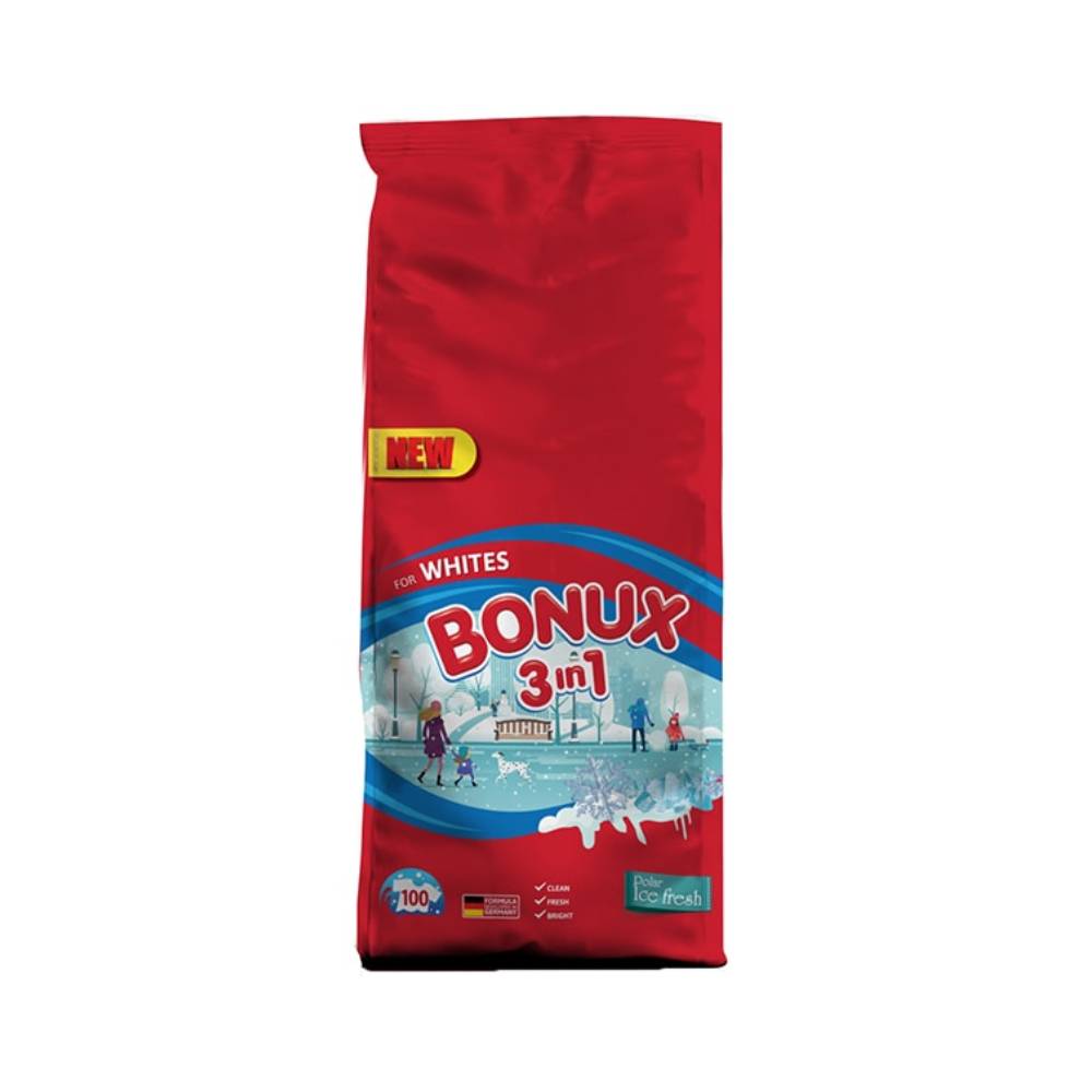 Detergent Bonux 3 in 1 Automat Polar Ice Fresh, 10 Kg