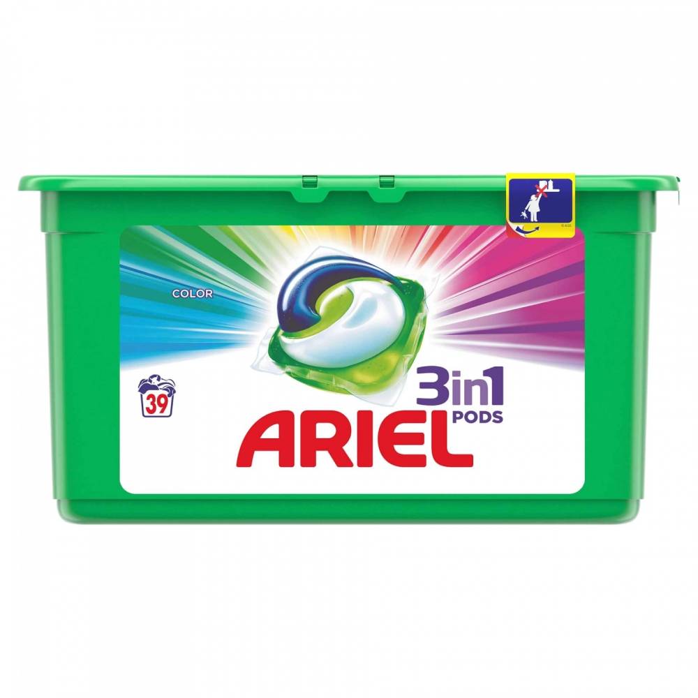 Detergent Ariel Capsule Color, 39 x 27g imagine