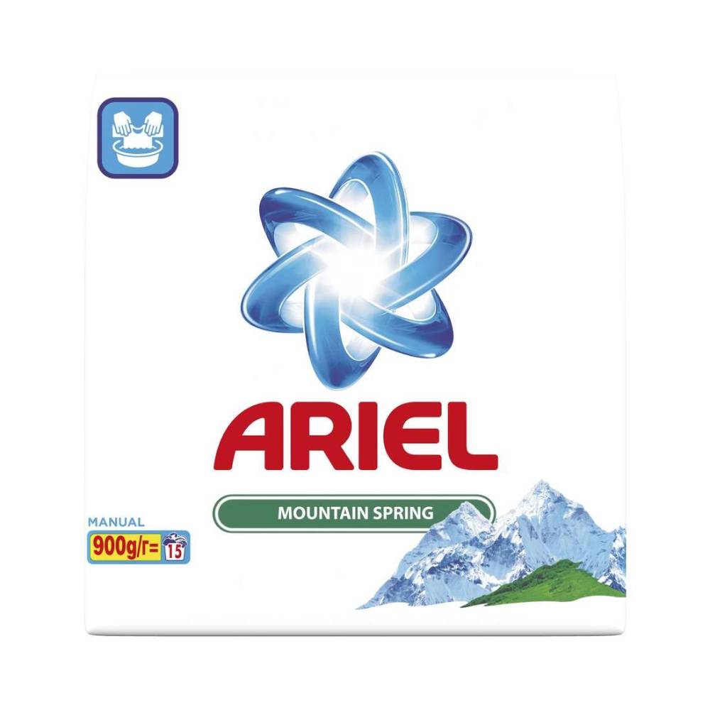 Detergent ariel manual mountain spring, 900 g 