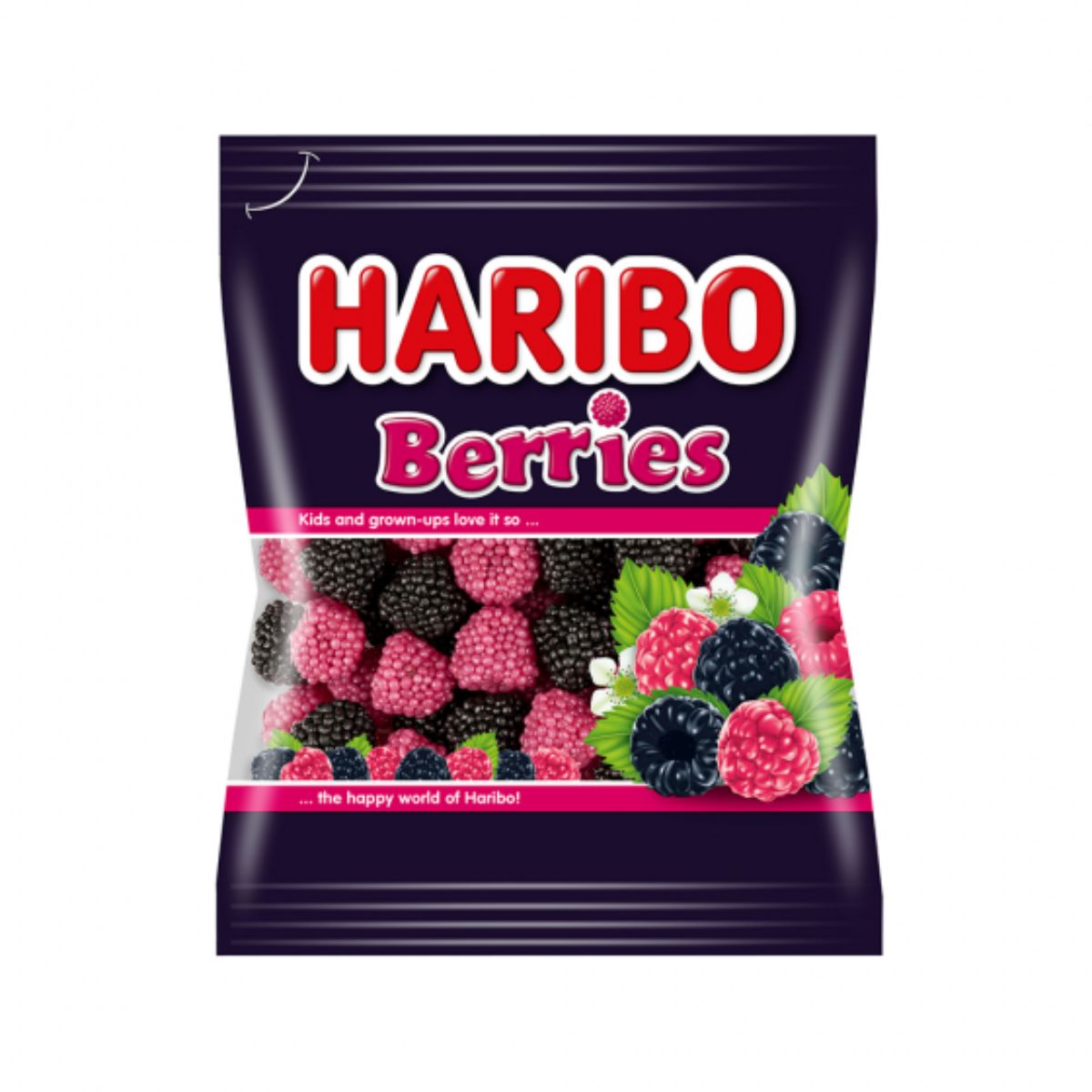 Jeleuri Haribo, Berries (mure), 100 g (mure) imagine 2022 protejamcopilaria.ro