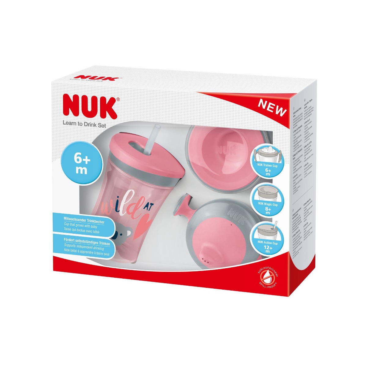 Set cani invatare nuk all-in-1, roz