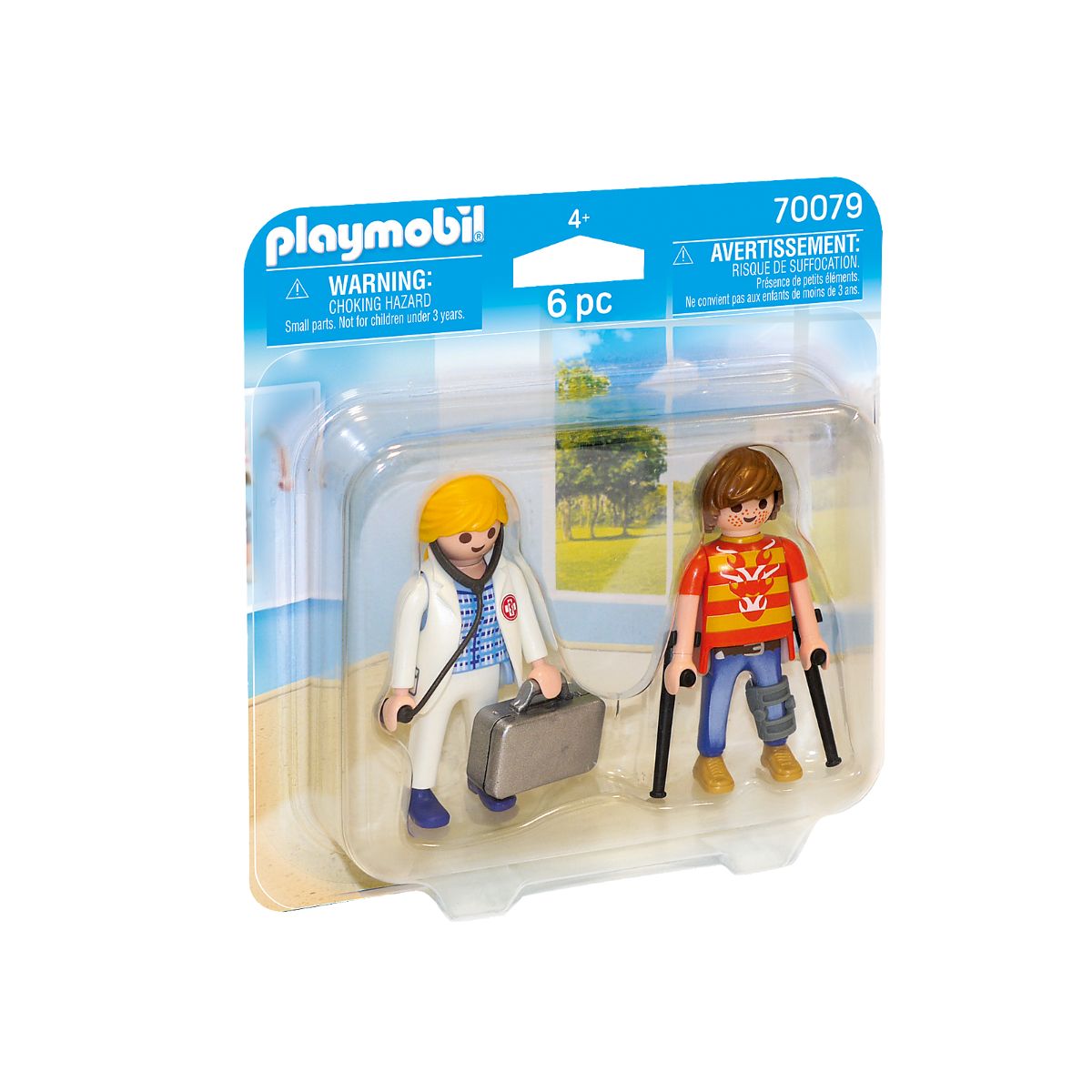 Set 2 figurine, doctor si pacient, Playmobil City Life - Kid's Clinic