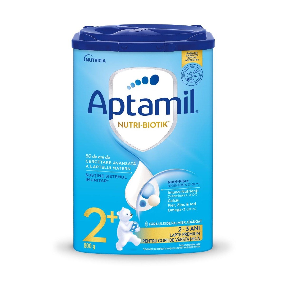 Lapte praf Aptamil Nutri-Biotik 2+, 800 g, 24-36 luni